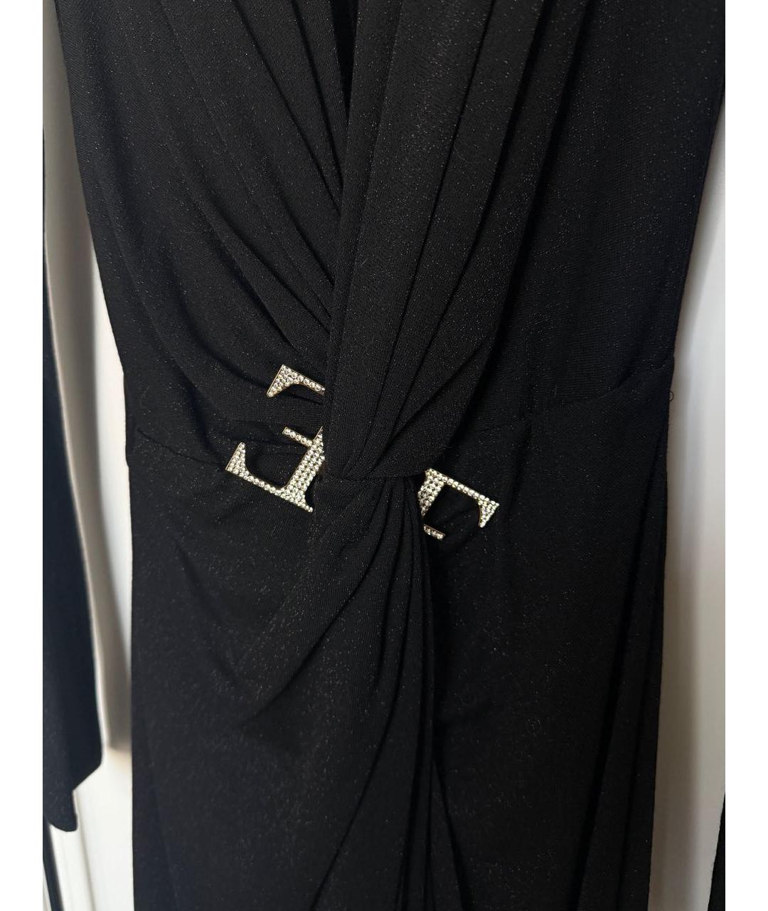 ELISABETTA FRANCHI Черное вечернее платье, фото 5