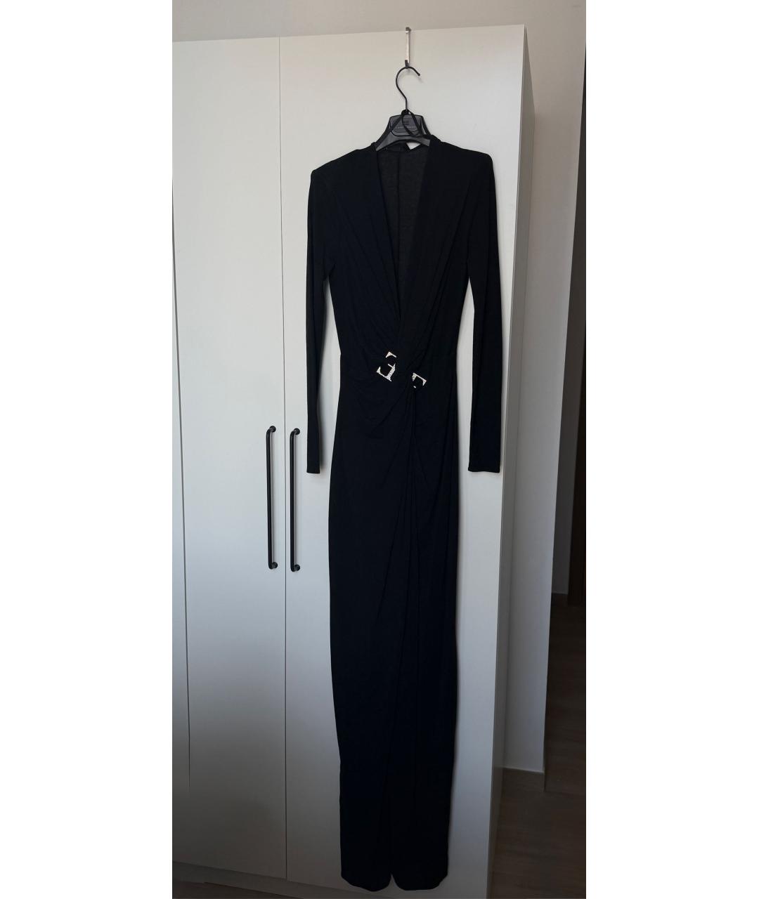 ELISABETTA FRANCHI Черное вечернее платье, фото 2