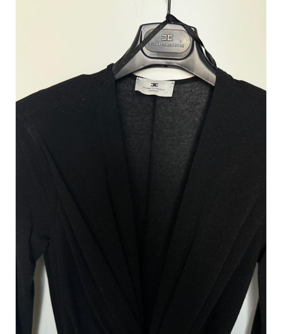 ELISABETTA FRANCHI Черное вечернее платье, фото 8