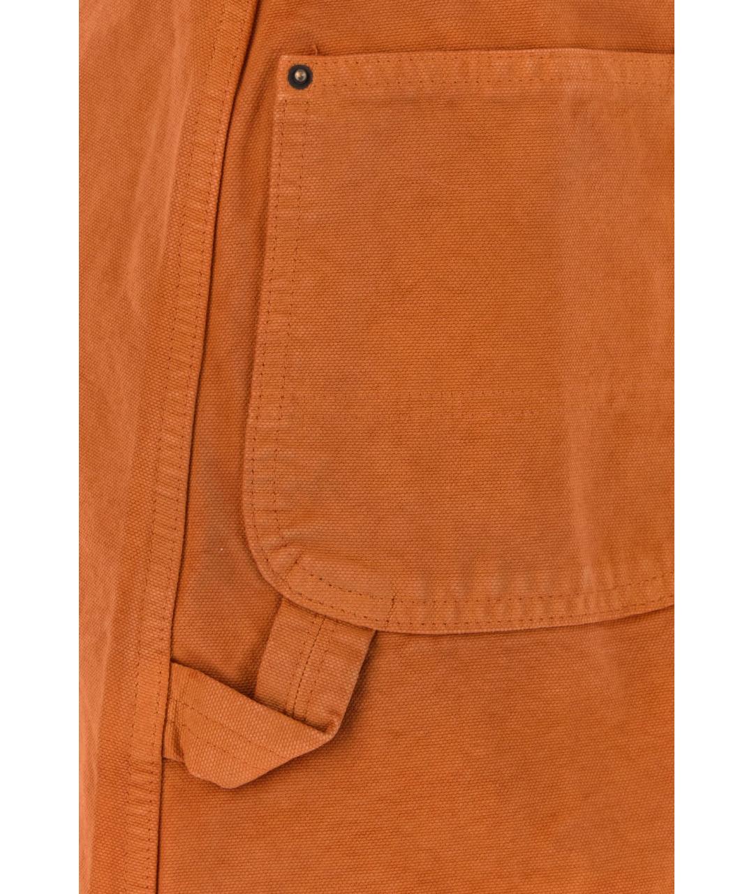 PRADA Оранжевая хлопковая юбка мини, фото 3