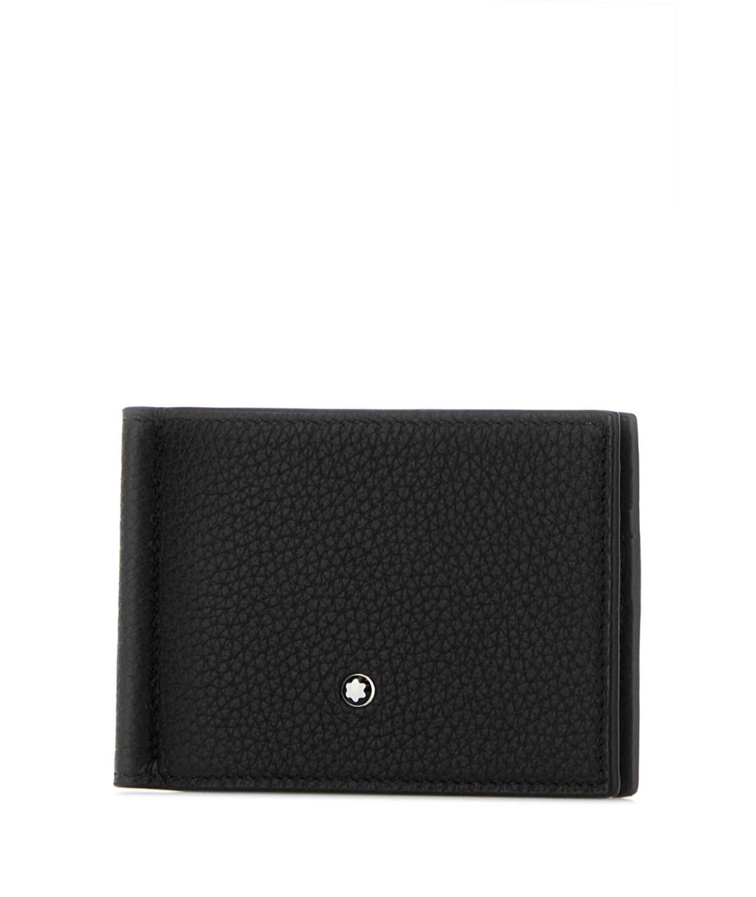 MONTBLANC Черный кожаный кошелек, фото 2