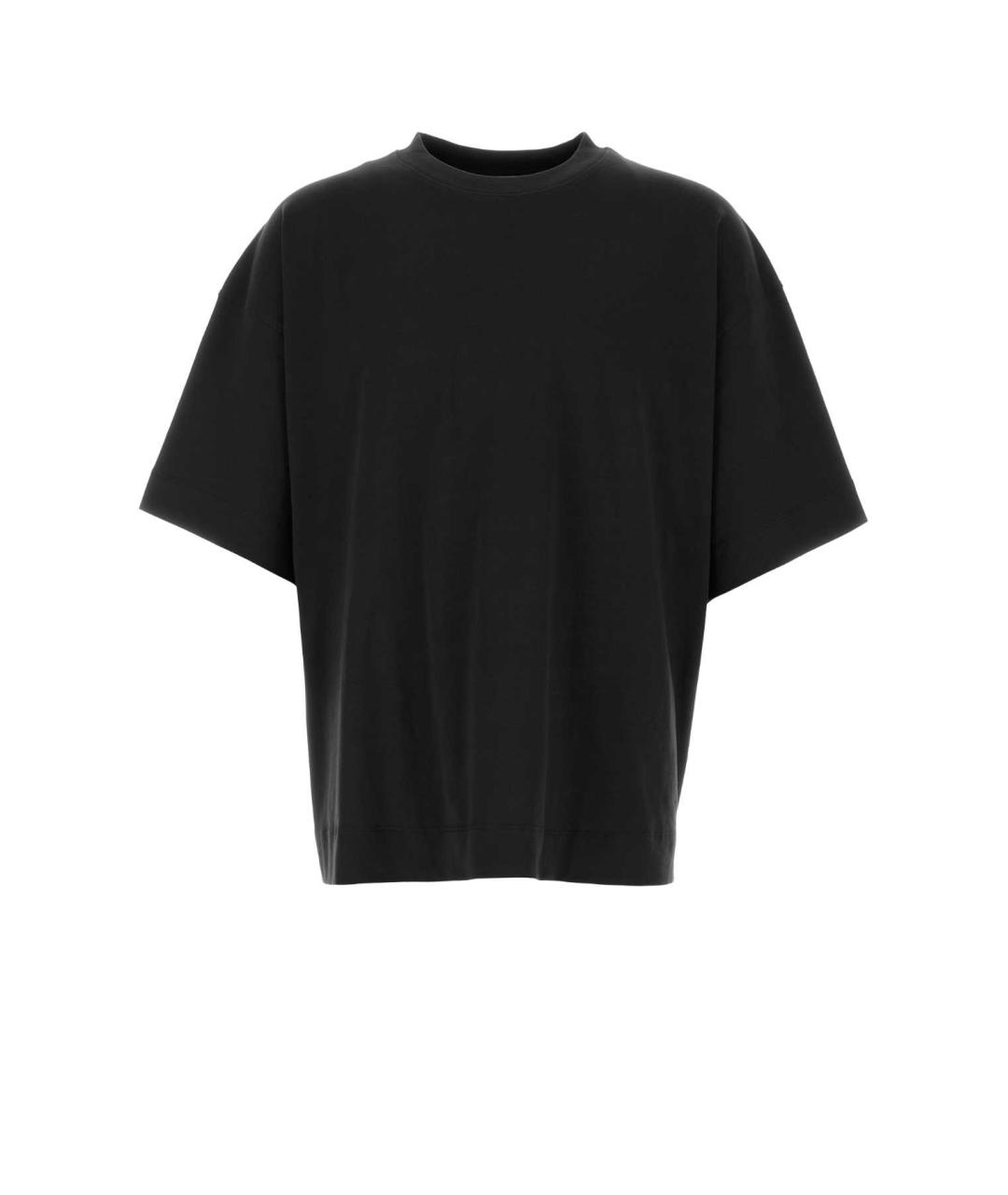 DRIES VAN NOTEN Черная хлопковая футболка, фото 1