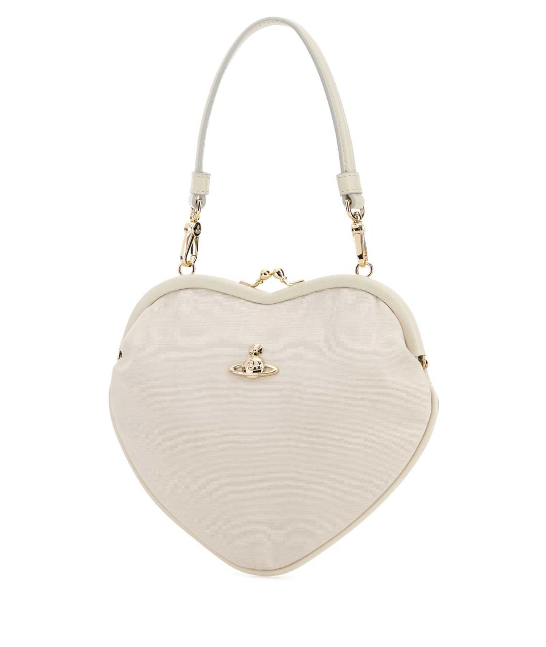 VIVIENNE WESTWOOD Белая тканевая сумка с короткими ручками, фото 2