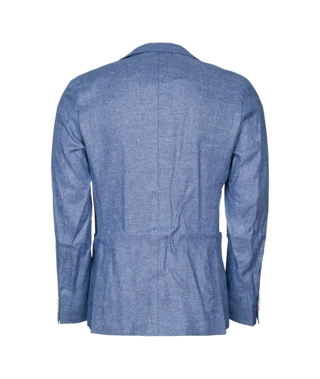 HUGO BOSS Голубой льняной пиджак, фото 2
