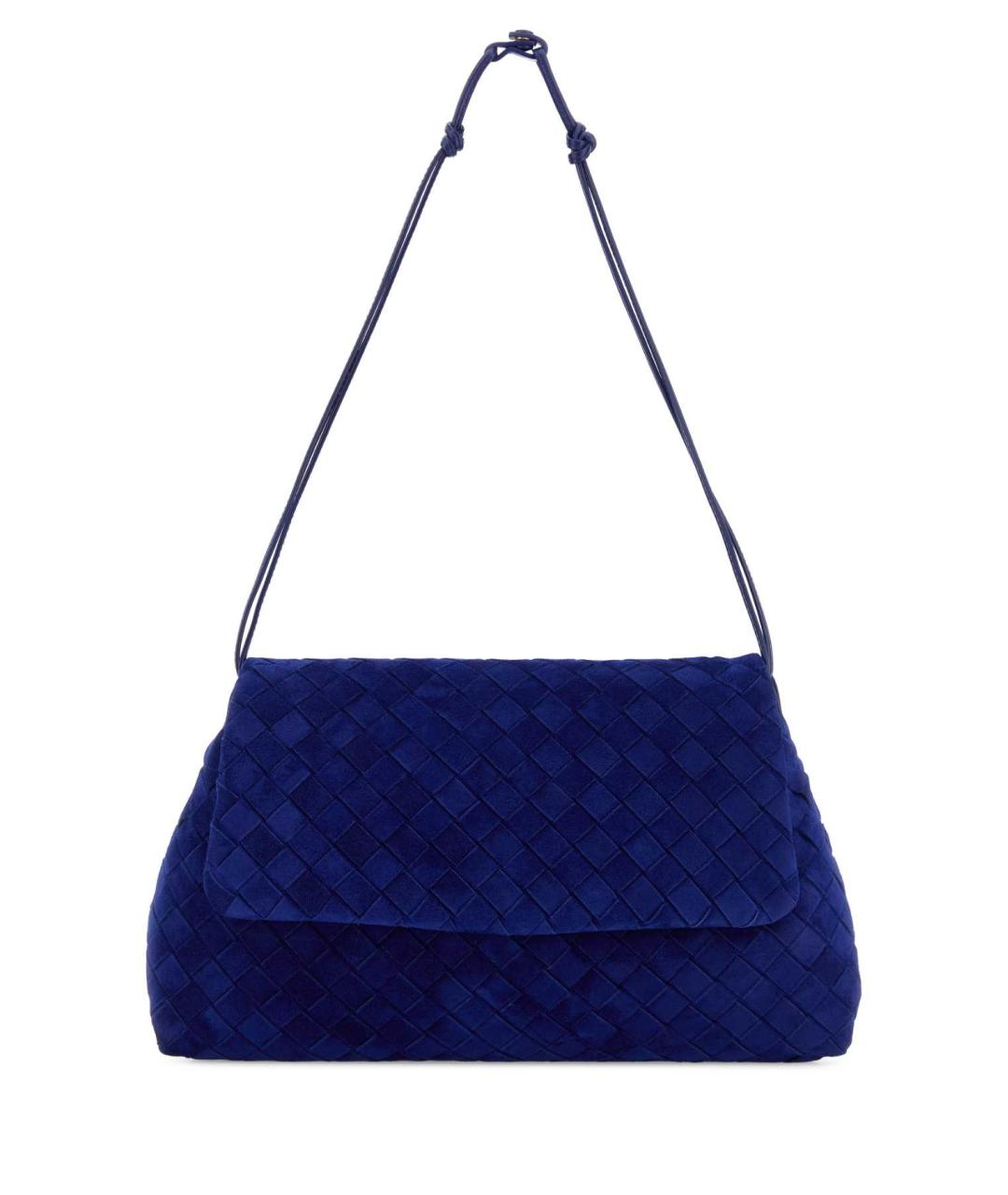 BOTTEGA VENETA Синяя замшевая сумка через плечо, фото 1