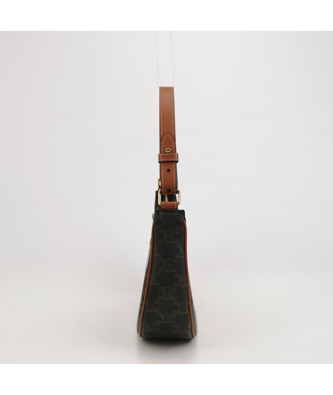 CELINE Коричневая сумка через плечо, фото 2