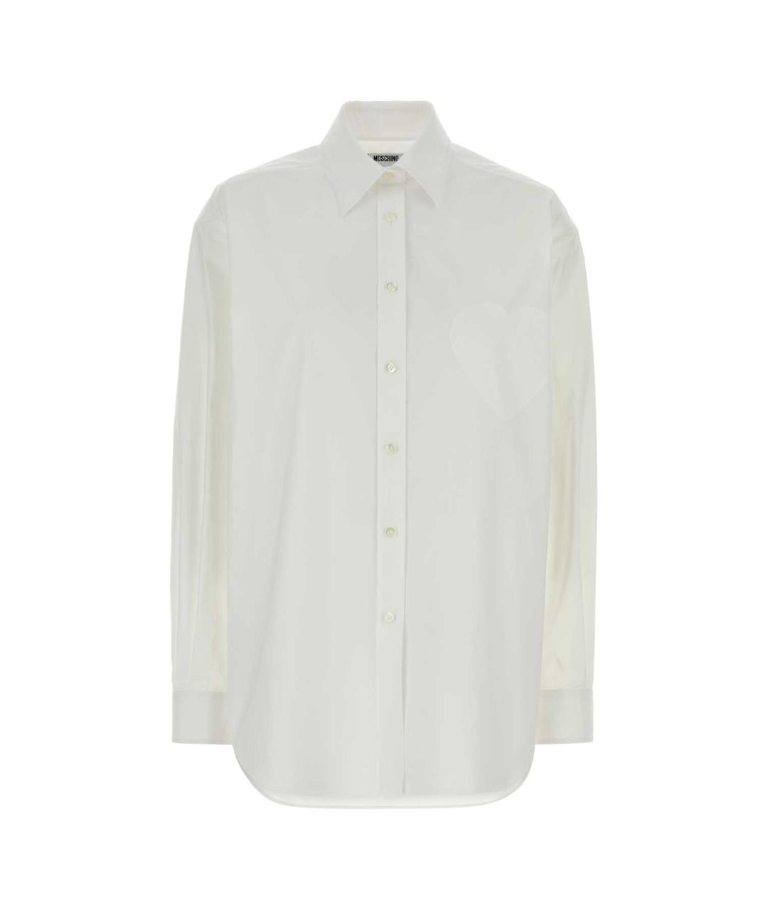 MOSCHINO Белая хлопковая рубашка, фото 1