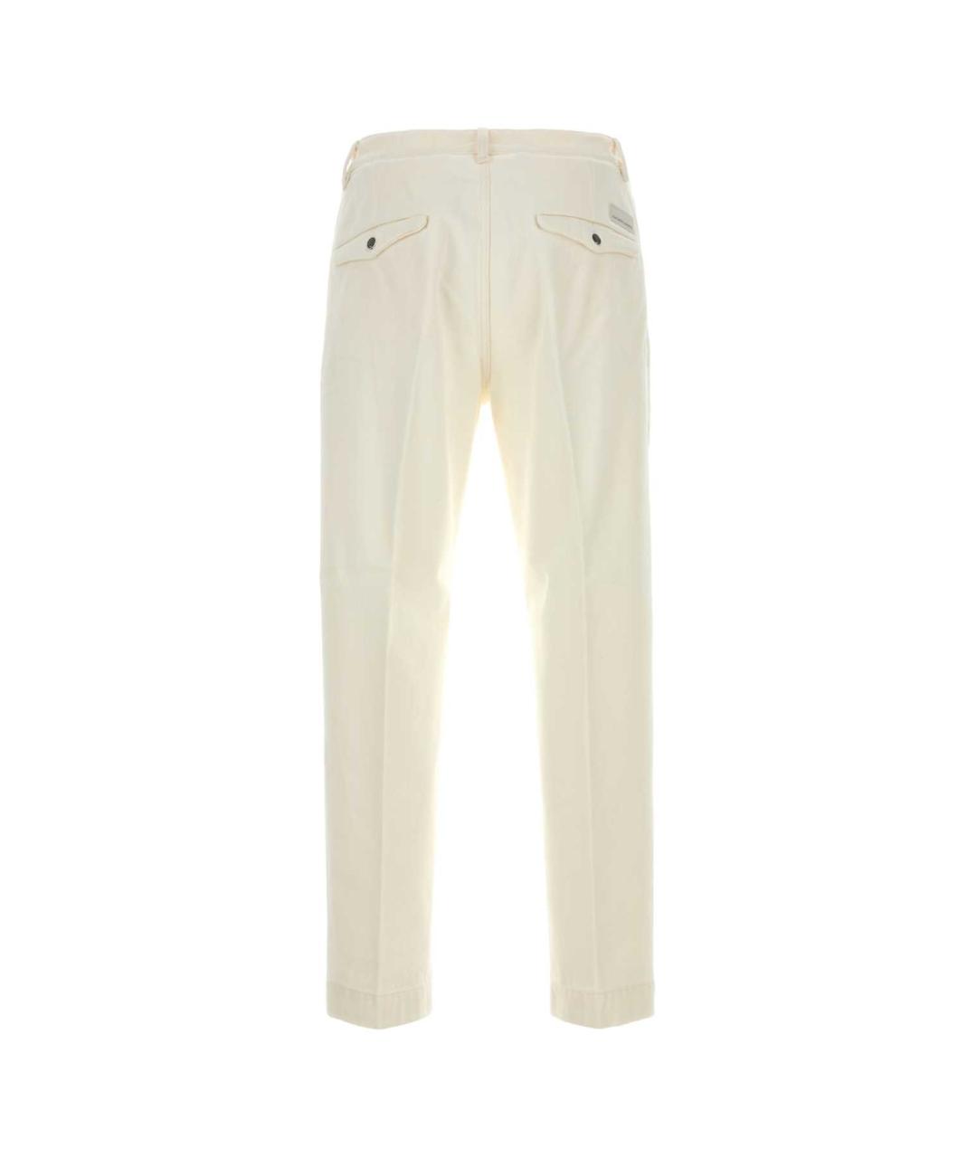 NINE IN THE MORNING Белые хлопковые повседневные брюки, фото 2
