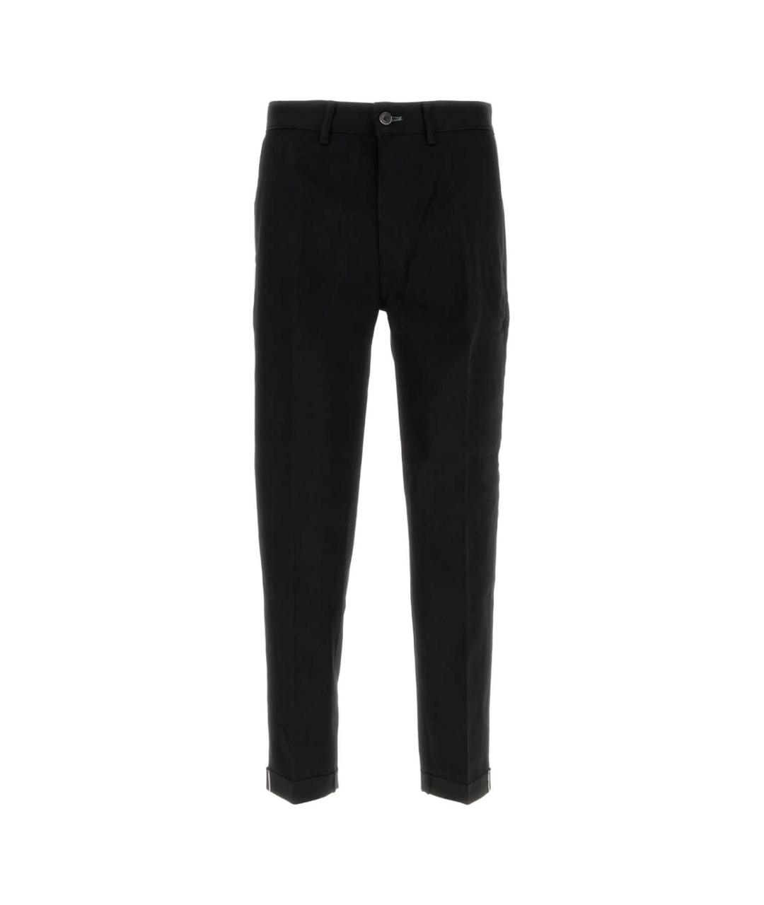 NINE IN THE MORNING Черные хлопковые повседневные брюки, фото 1