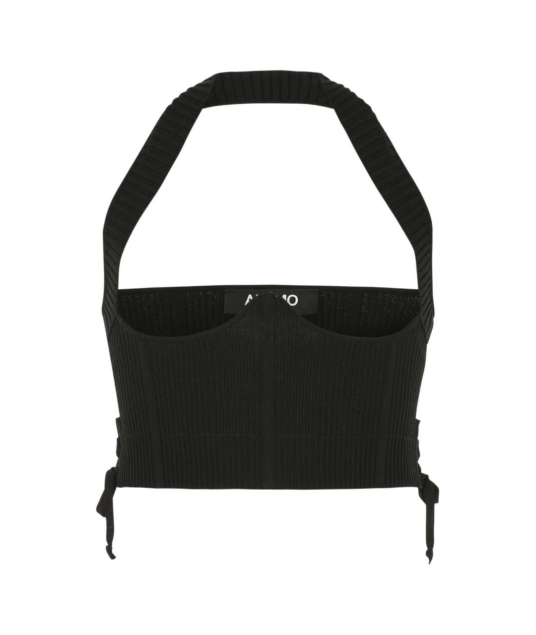 ANDREADAMO Черная вискозная майка, фото 1