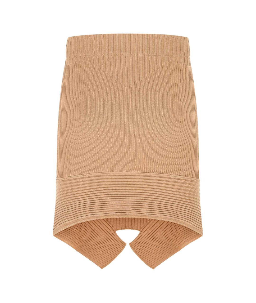 ANDREADAMO Бежевая вискозная юбка миди, фото 2