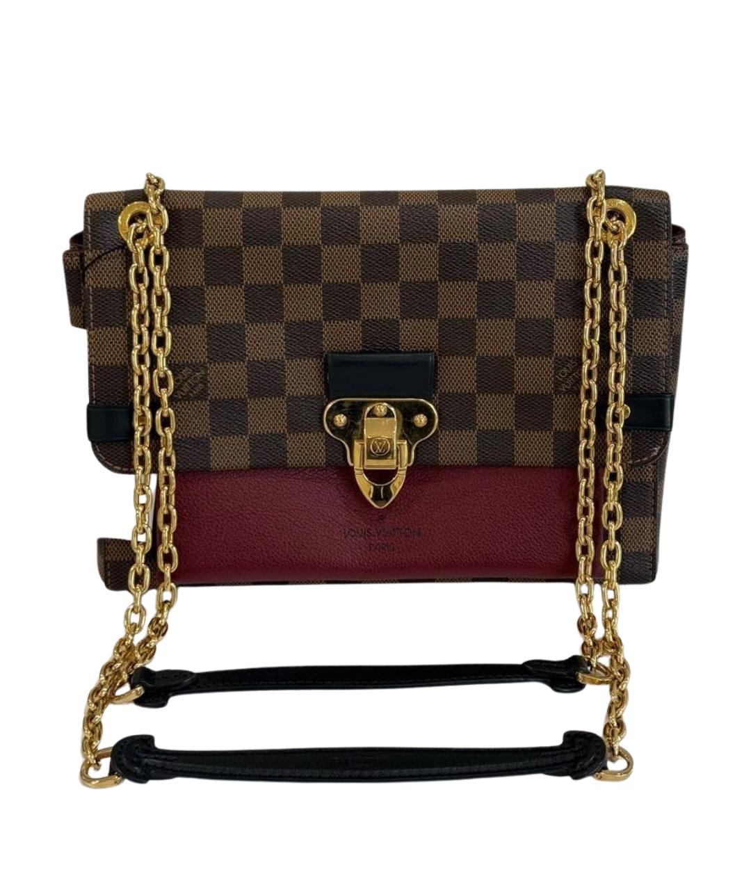 LOUIS VUITTON Коричневая кожаная сумка через плечо, фото 1