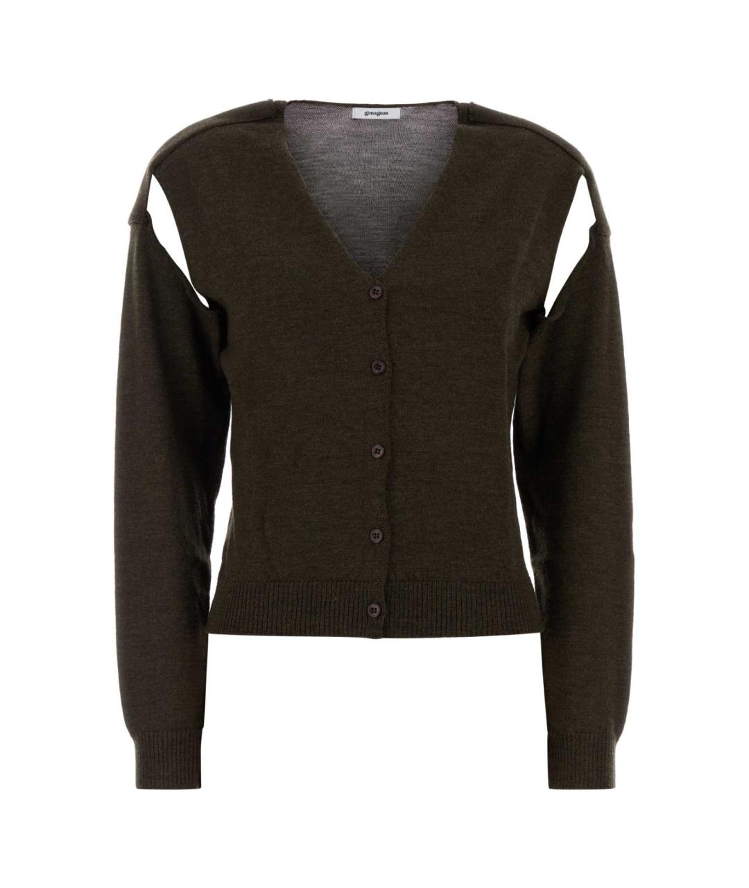 GIMAGUAS Зеленый шерстяной кардиган, фото 1