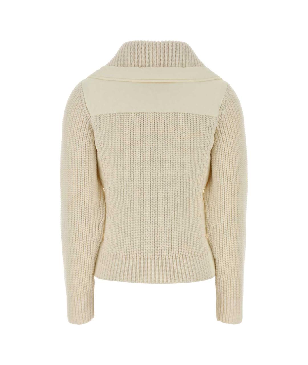 MONCLER GRENOBLE Бежевый шерстяной кардиган, фото 2