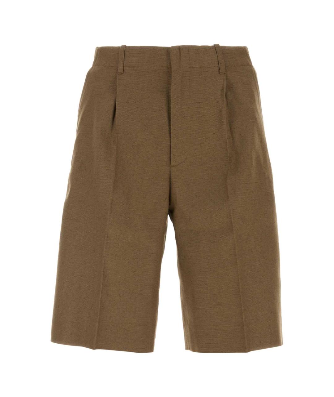 OUR LEGACY Коричневые хлопковые шорты, фото 1