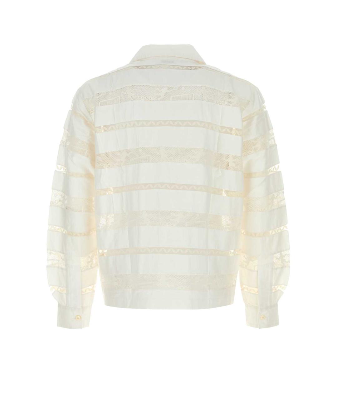 BODE Белая хлопковая кэжуал рубашка, фото 2