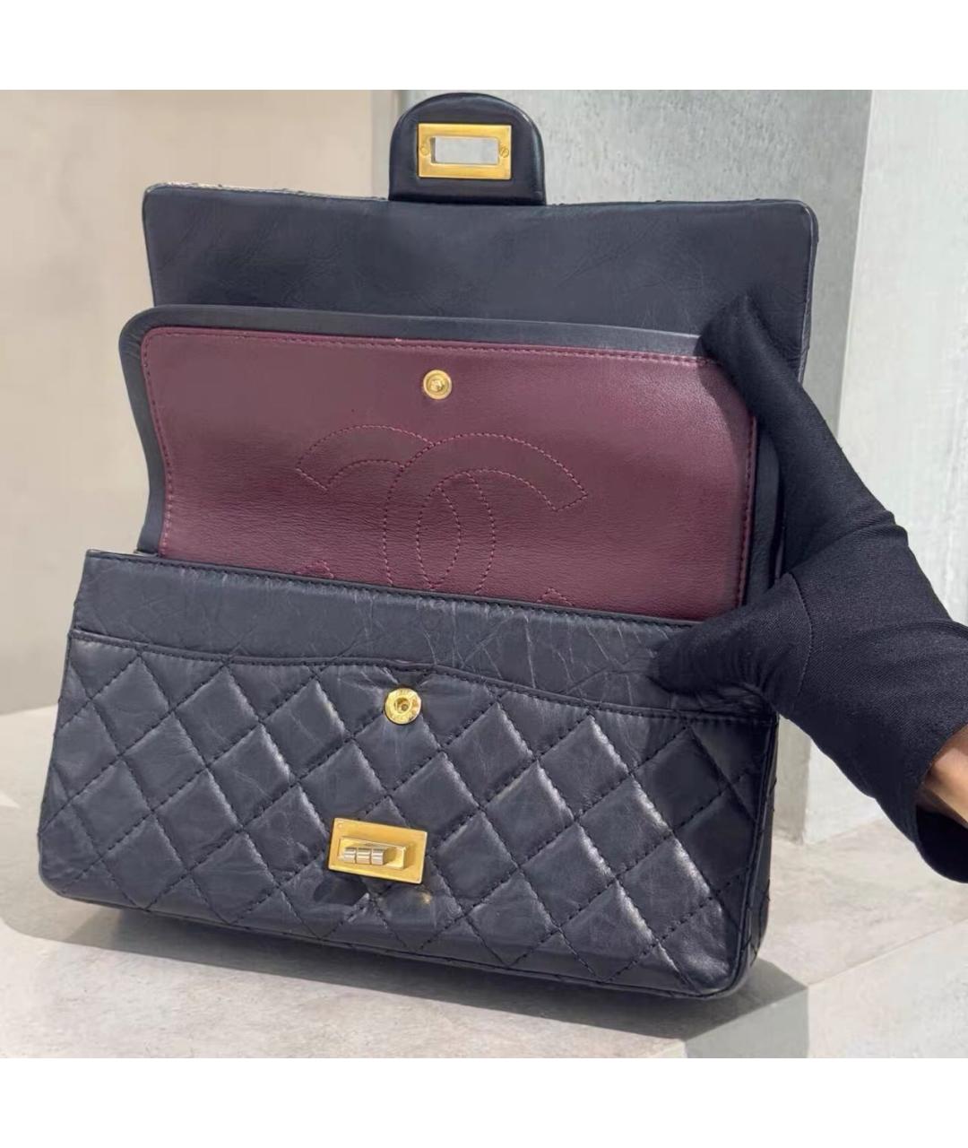 CHANEL Черная кожаная сумка через плечо, фото 8