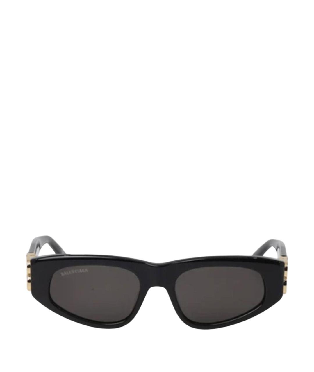 BALENCIAGA Черные пластиковые солнцезащитные очки, фото 1