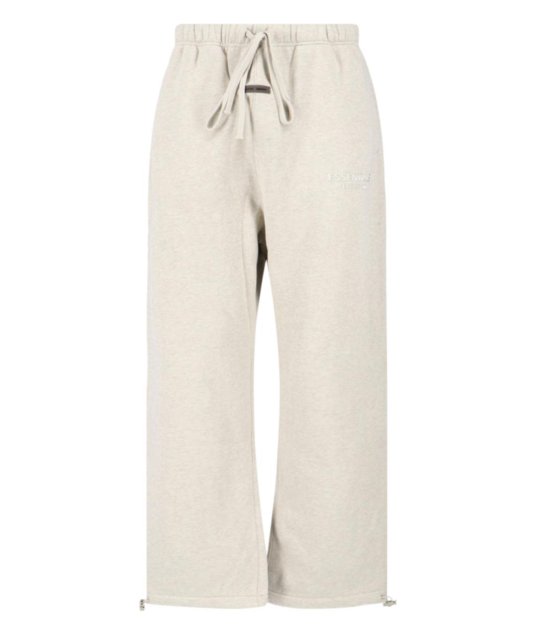 FEAR OF GOD ESSENTIALS Серые хлопковые повседневные брюки, фото 1