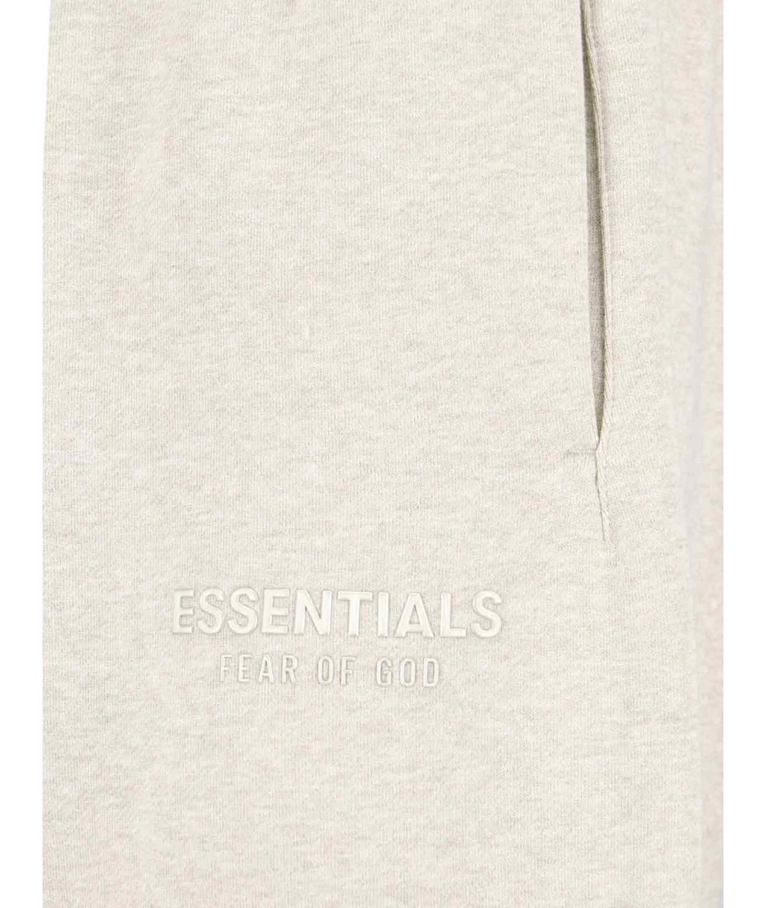 FEAR OF GOD ESSENTIALS Серые хлопковые повседневные брюки, фото 4