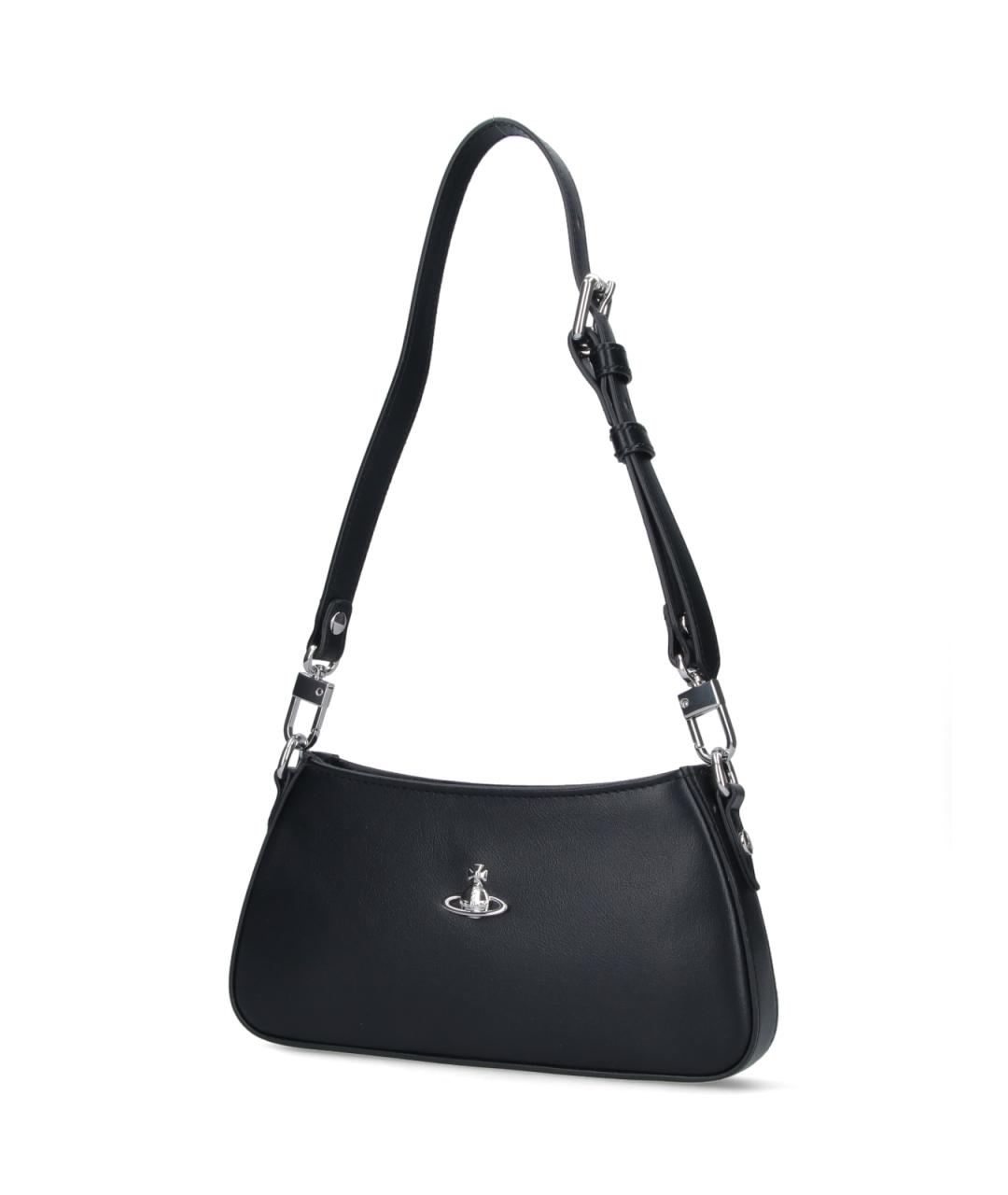 VIVIENNE WESTWOOD Черная сумка через плечо из искусственной кожи, фото 2