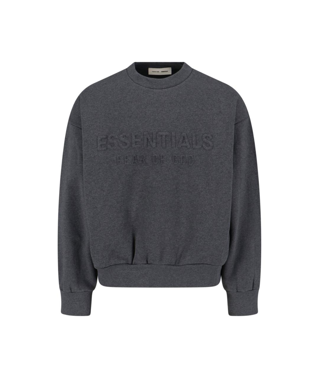 FEAR OF GOD ESSENTIALS Серый хлопковый джемпер / свитер, фото 1