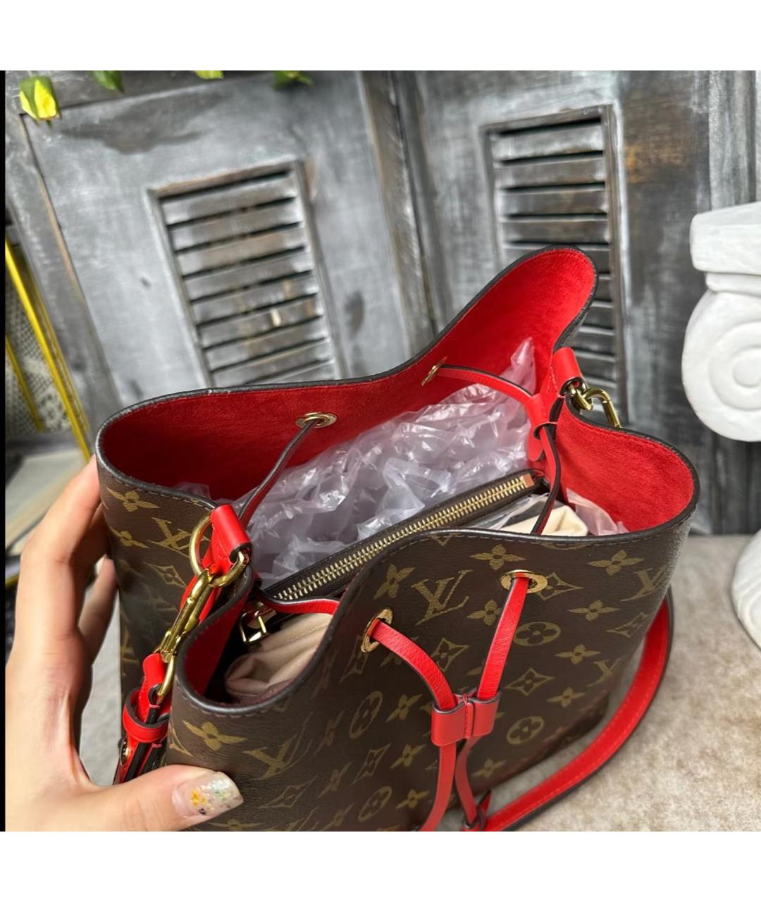 LOUIS VUITTON Коричневая сумка через плечо, фото 7