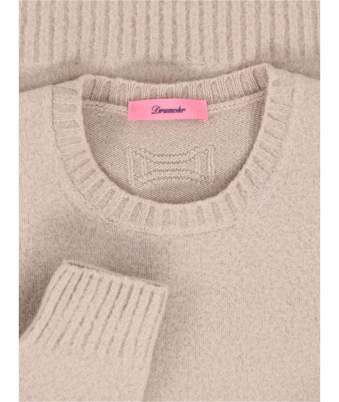 Drumohr Бежевый шерстяной джемпер / свитер, фото 3