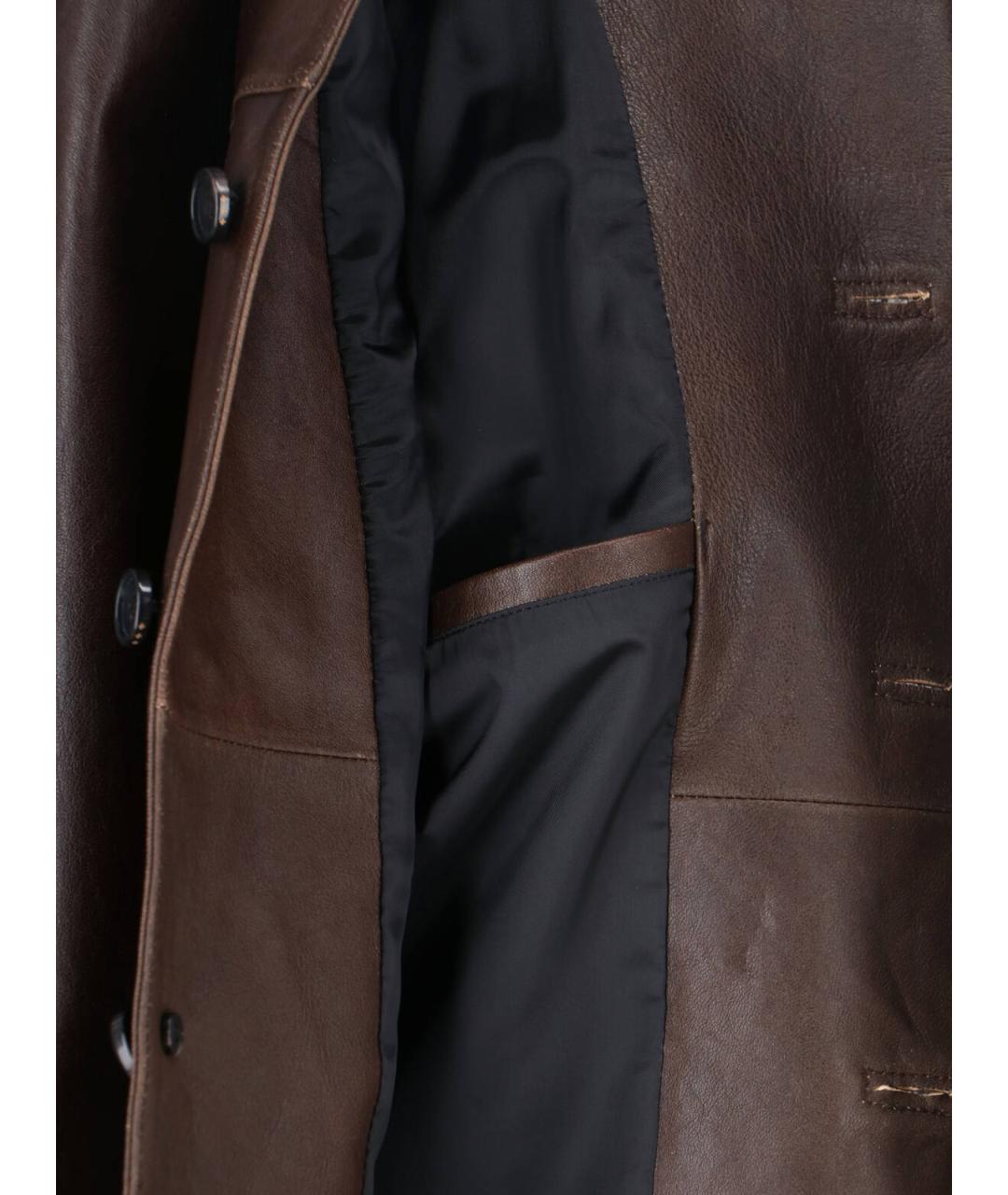 TONYWACK Коричневая кожаная куртка, фото 5