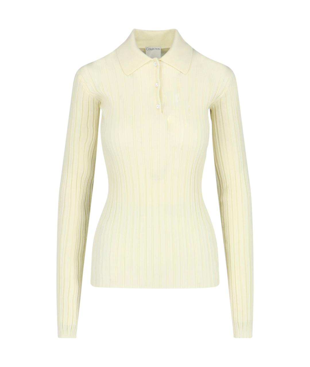 CALVIN KLEIN Желтый шерстяной джемпер / свитер, фото 1