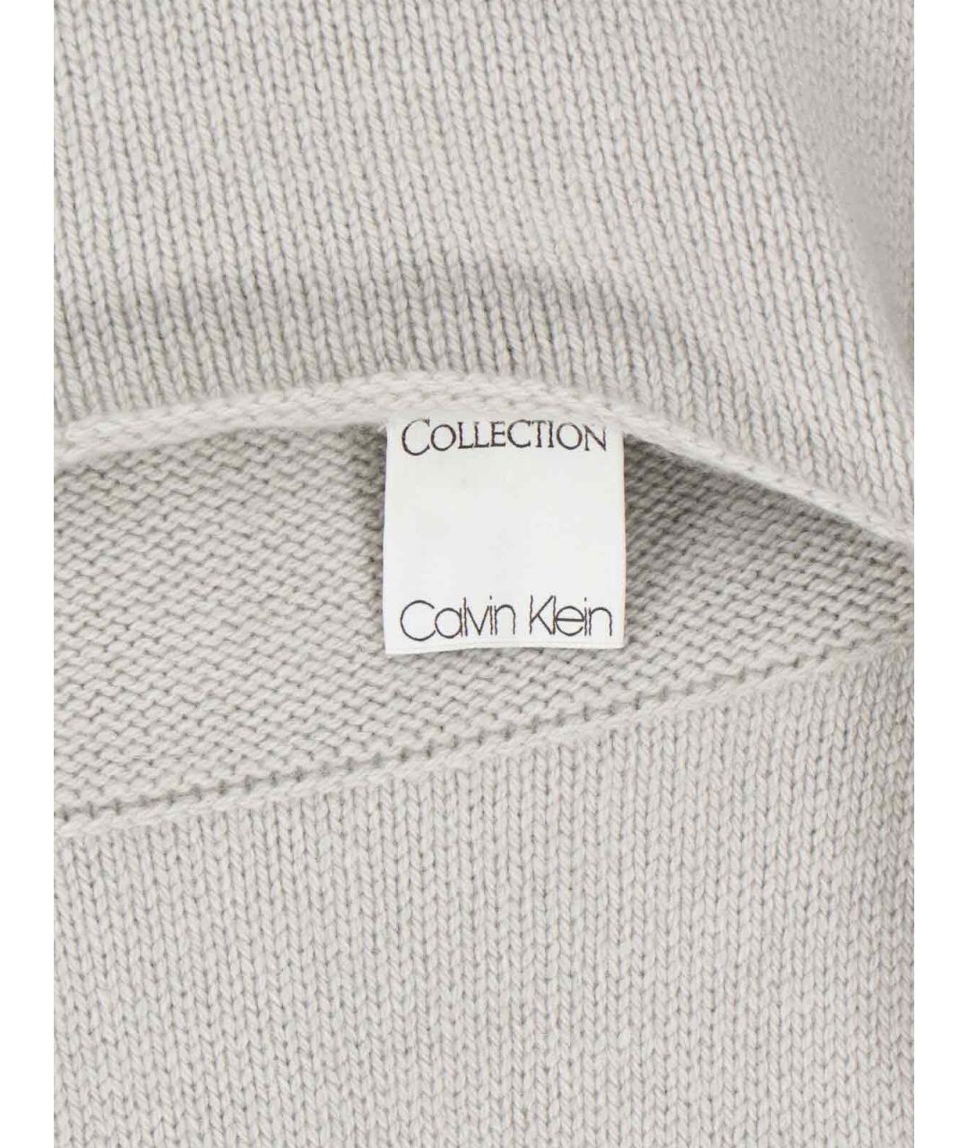 CALVIN KLEIN Серый кашемировый джемпер / свитер, фото 5