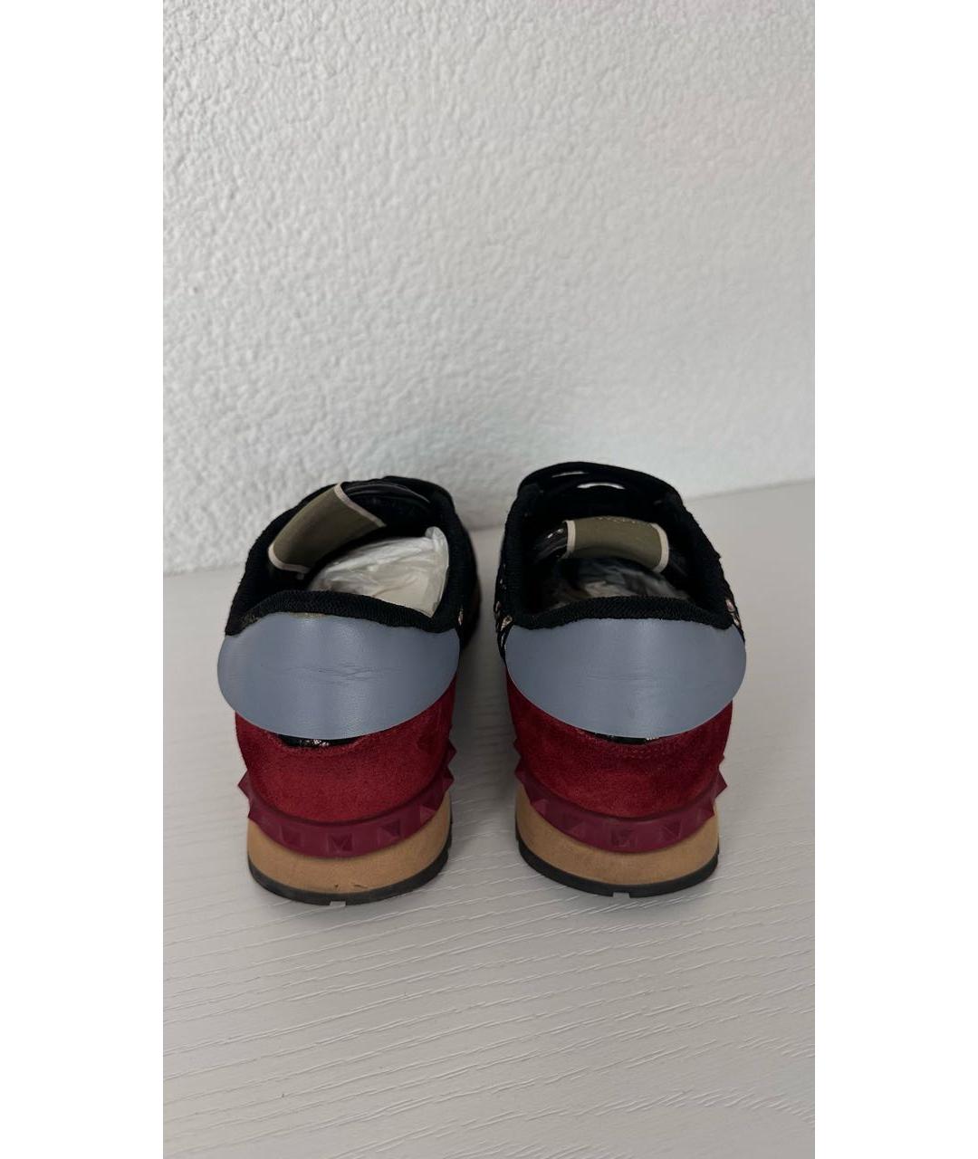 VALENTINO Черные кожаные кроссовки, фото 4