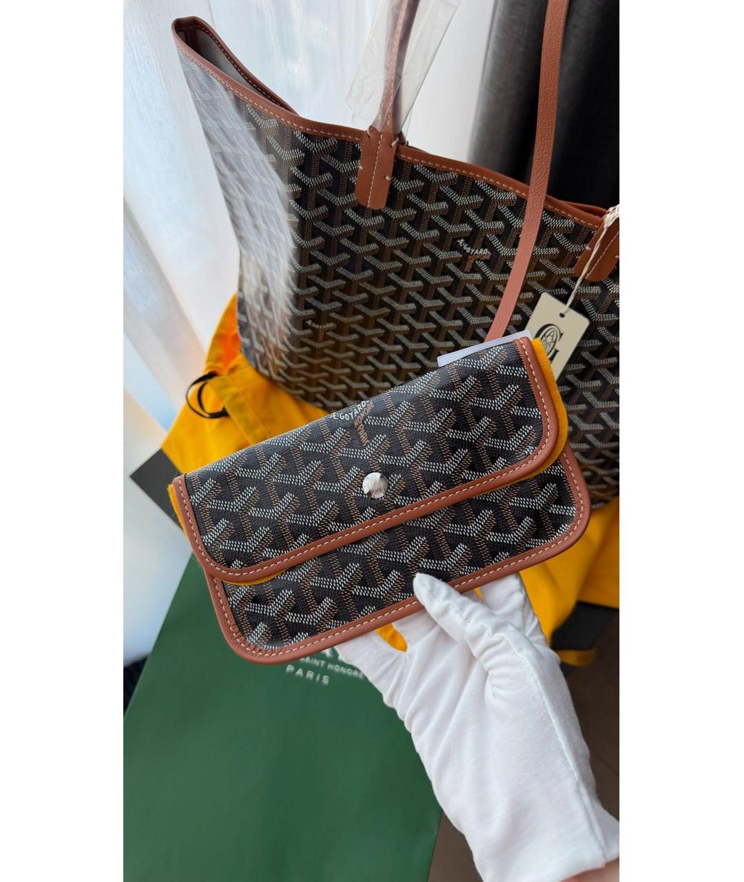 GOYARD Коричневая сумка тоут, фото 7