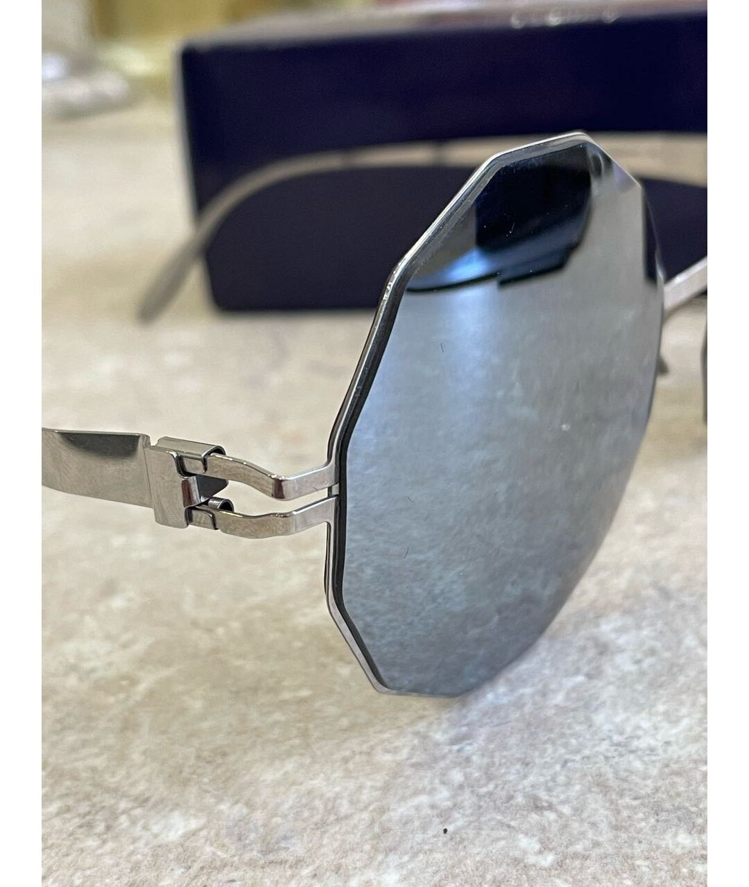 MYKITA Серебряные металлические солнцезащитные очки, фото 2