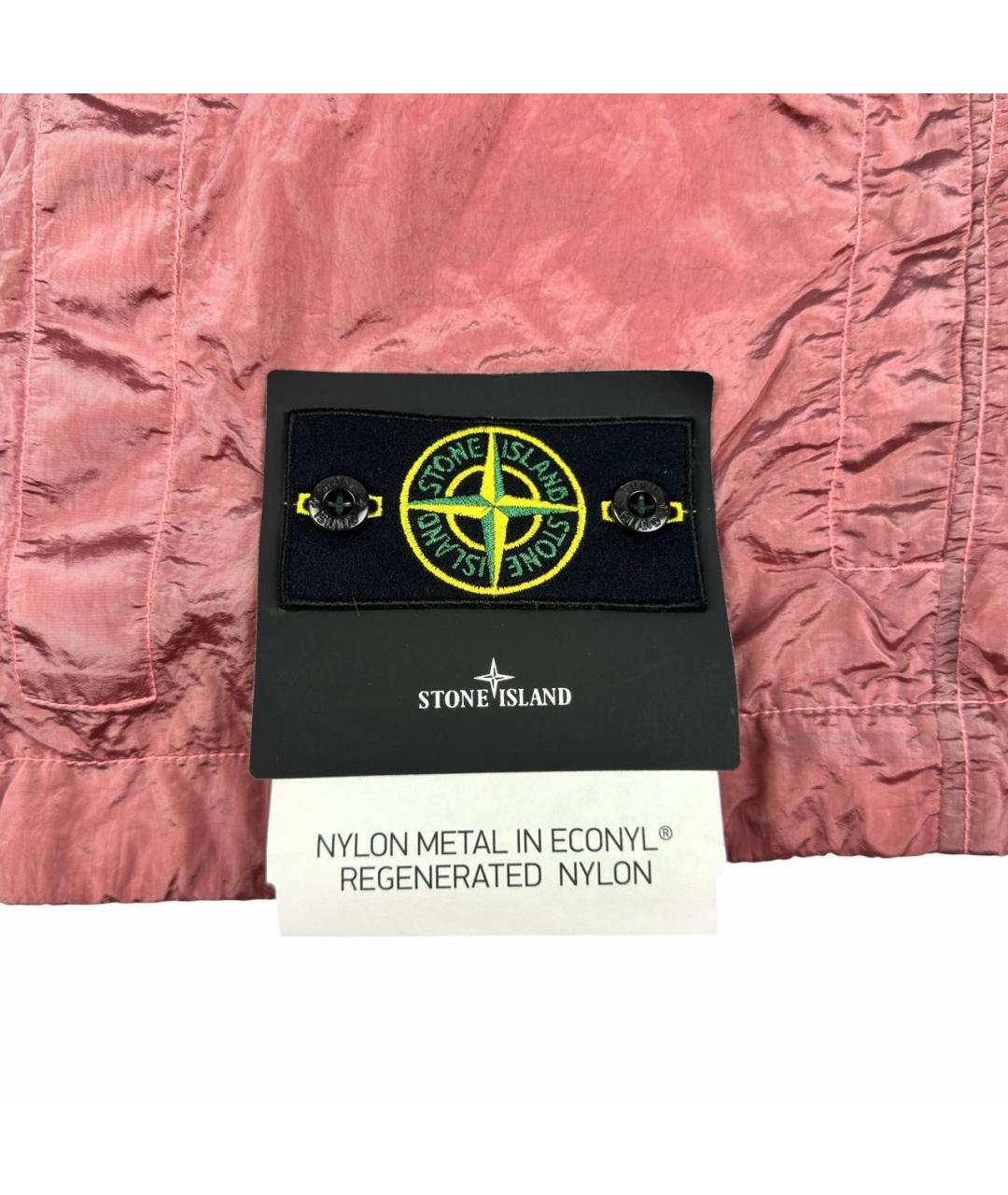STONE ISLAND Коралловый полиамидовый жилет, фото 4
