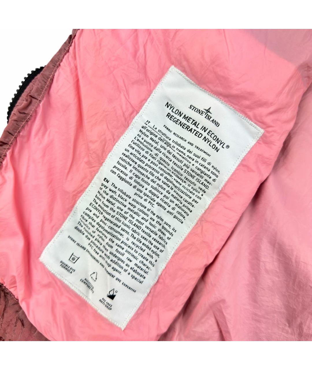 STONE ISLAND Коралловый полиамидовый жилет, фото 6