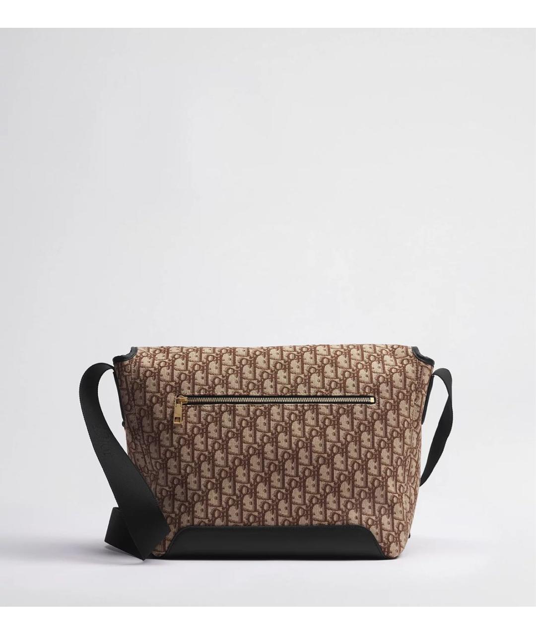 CHRISTIAN DIOR Коричневая кожаная сумка на плечо, фото 2