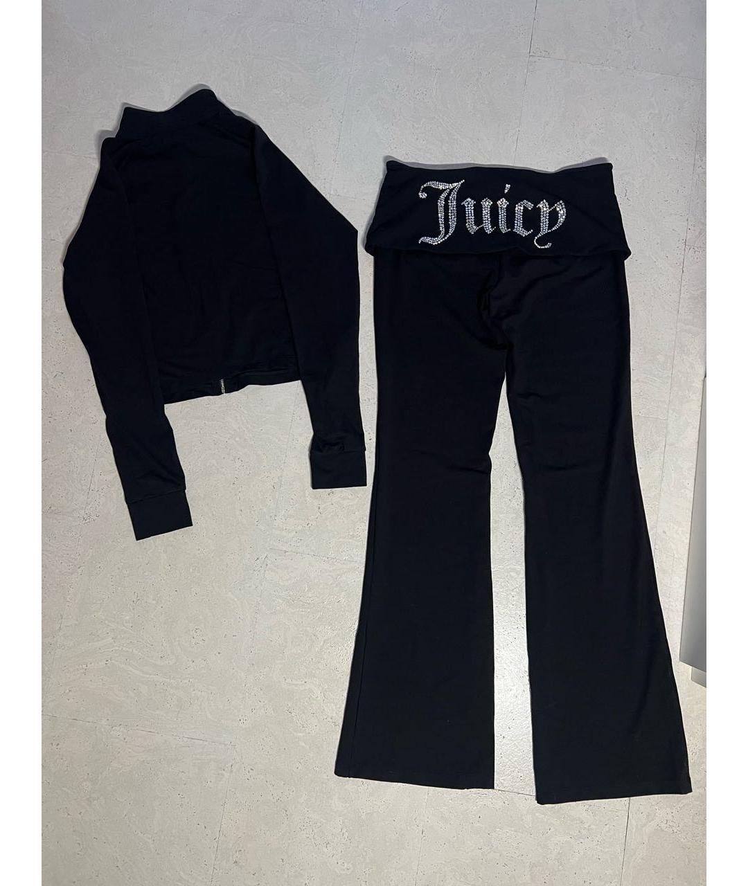 JUICY COUTURE Черный хлопковый спортивные костюмы, фото 3