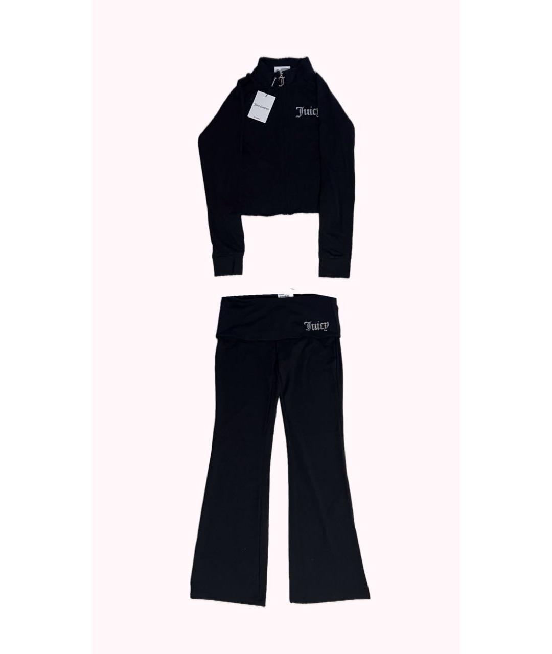 JUICY COUTURE Черный хлопковый спортивные костюмы, фото 8
