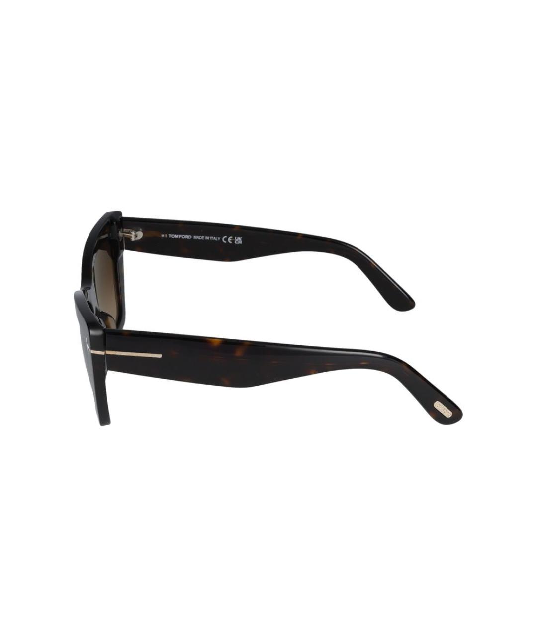 TOM FORD Коричневые пластиковые солнцезащитные очки, фото 3