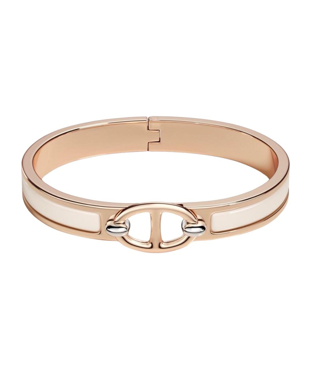 HERMES Белый металлический браслет, фото 1