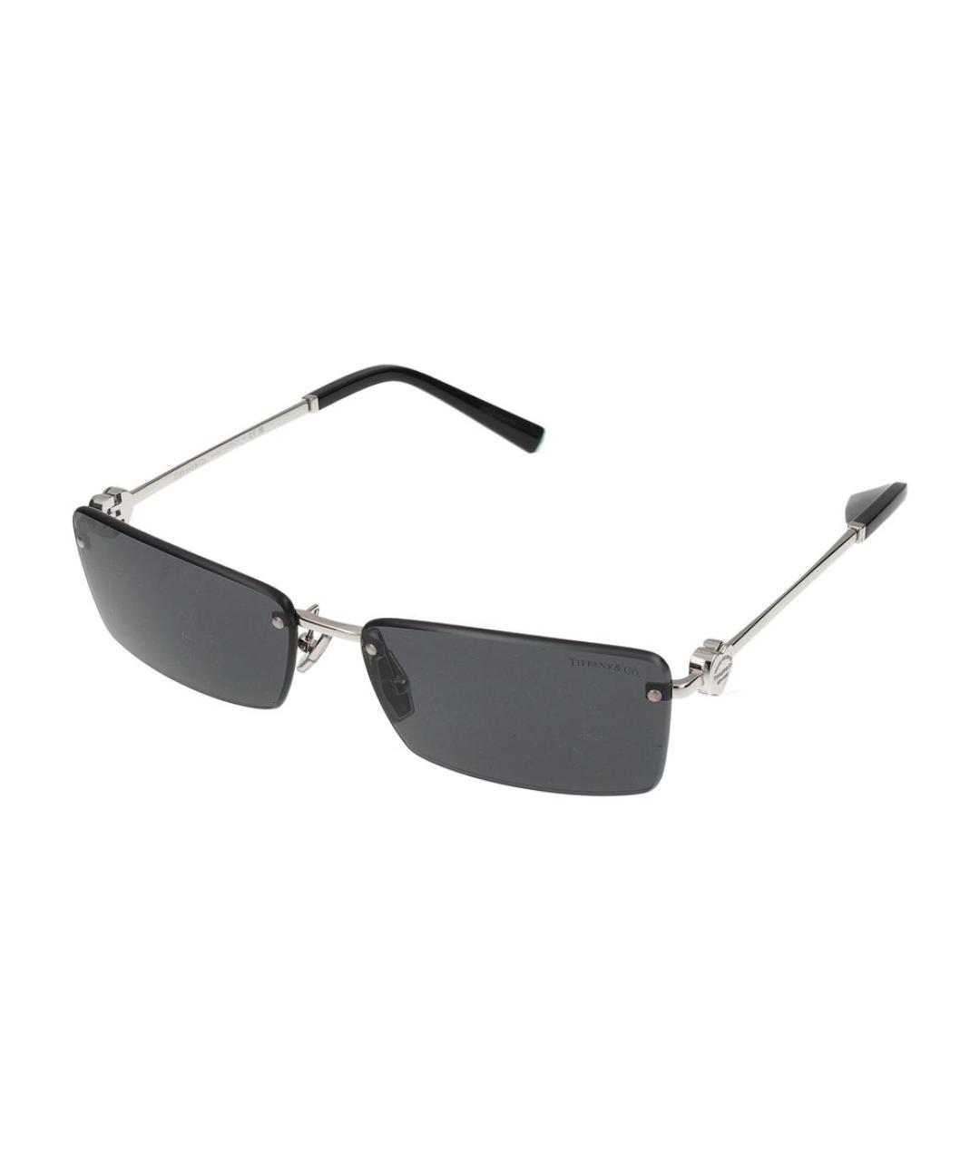 TIFFANY&CO Серебряные металлические солнцезащитные очки, фото 1