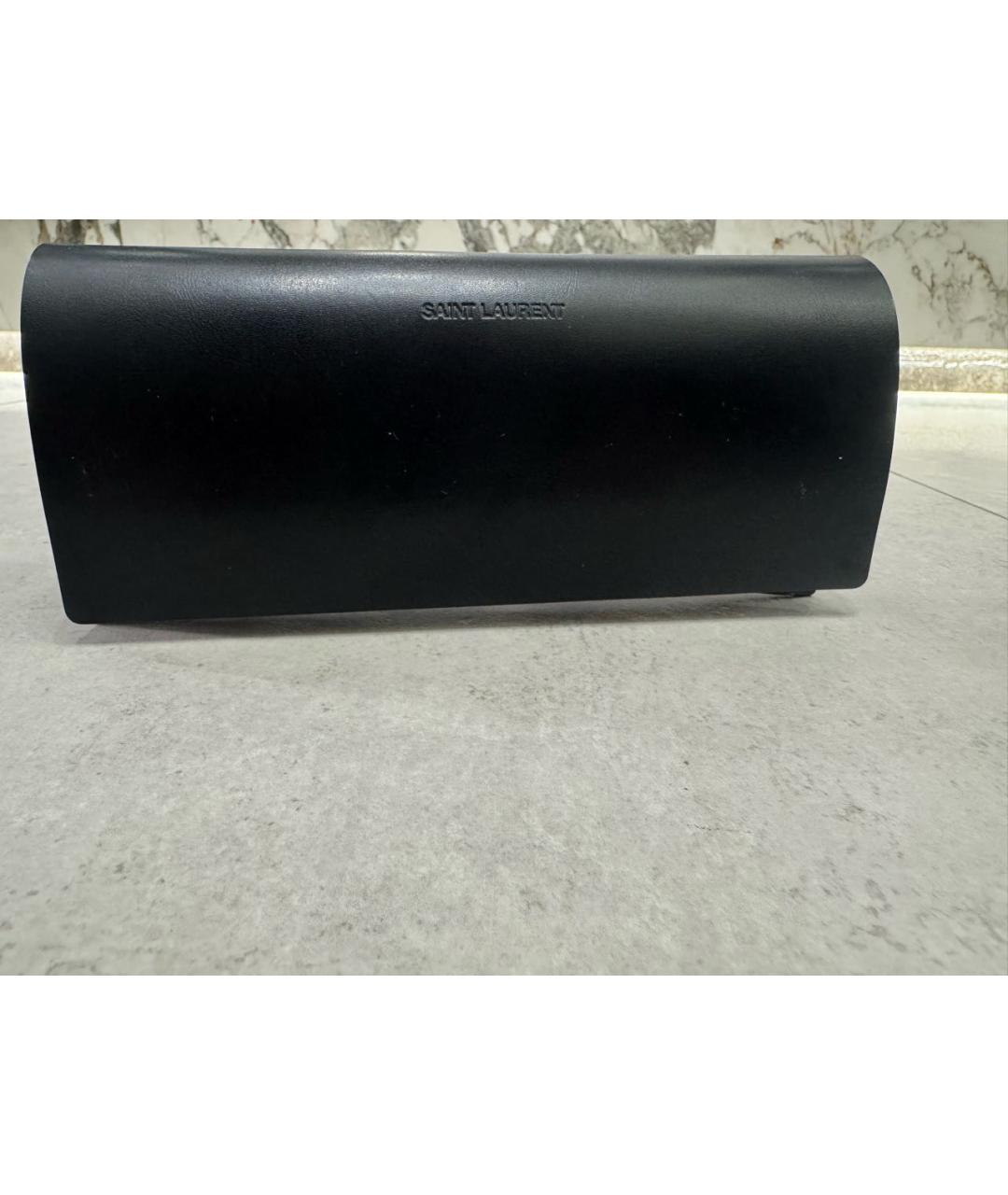 SAINT LAURENT Черные пластиковые солнцезащитные очки, фото 4