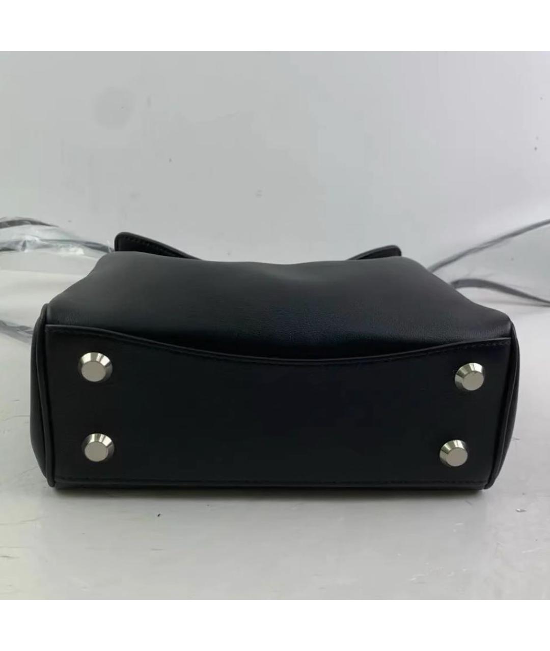 BALENCIAGA Черная кожаная сумка через плечо, фото 3