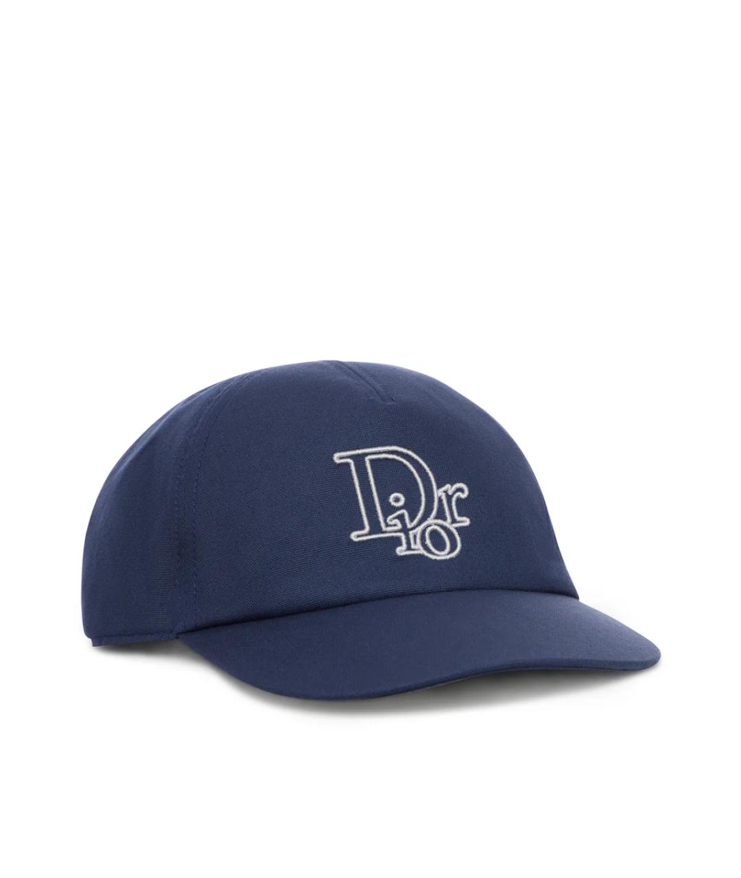 CHRISTIAN DIOR Синяя хлопковая кепка/бейсболка, фото 1