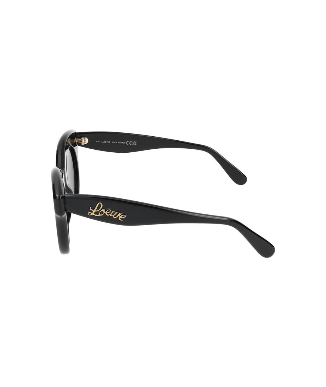 LOEWE Черные пластиковые солнцезащитные очки, фото 3