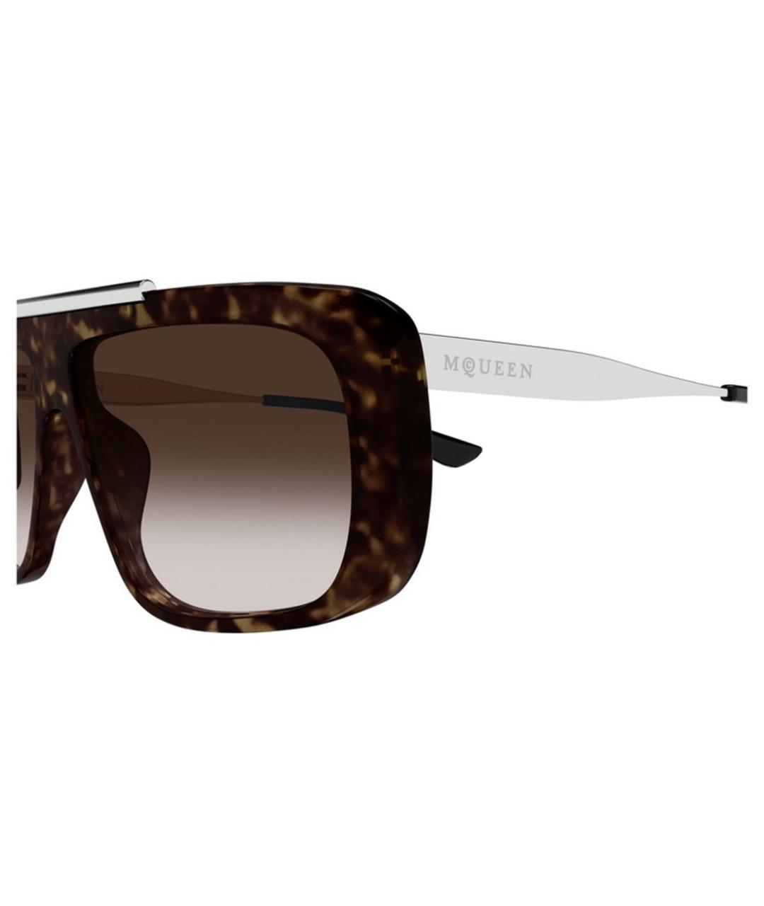 ALEXANDER MCQUEEN Коричневые солнцезащитные очки, фото 5