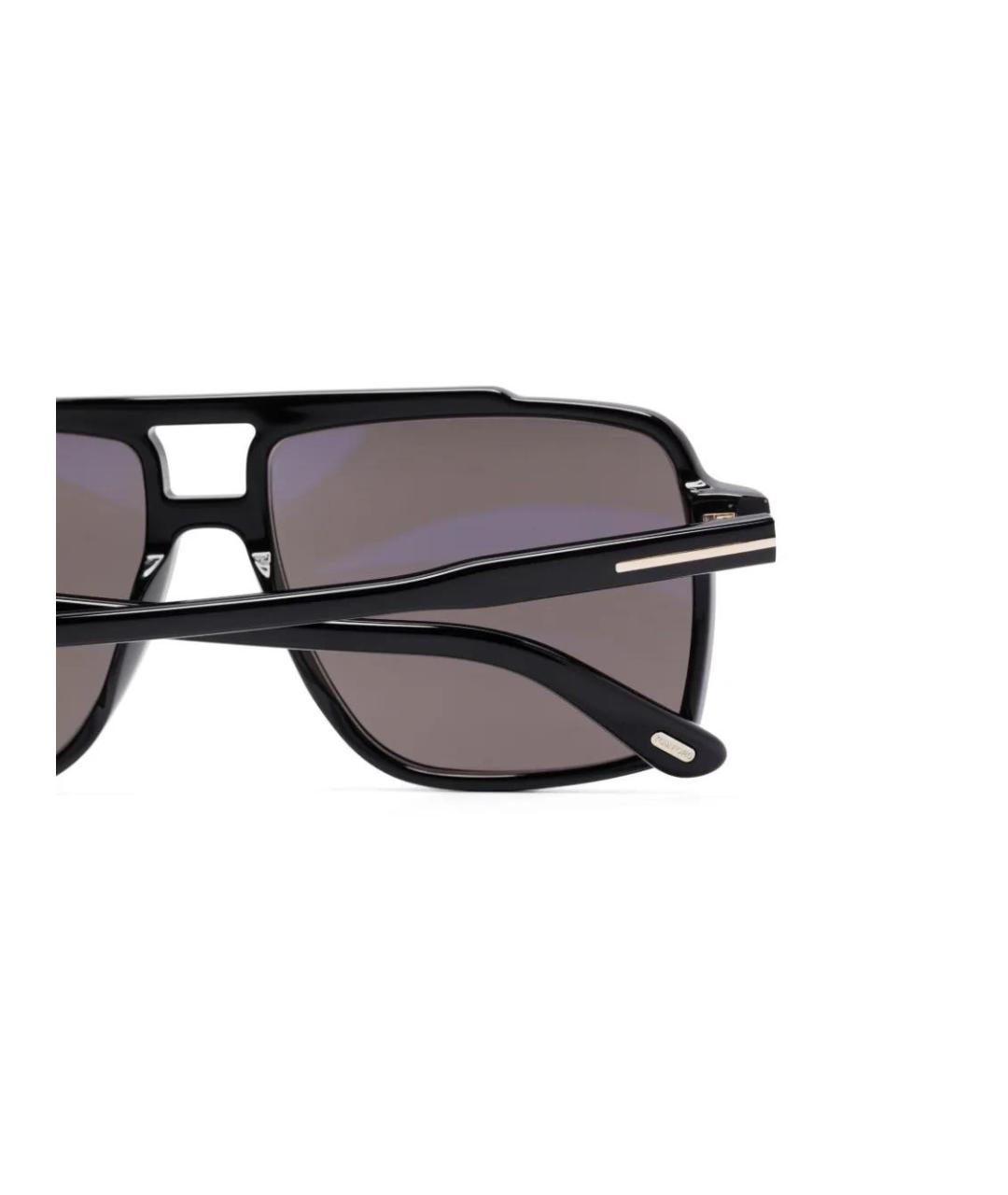 TOM FORD Черные пластиковые солнцезащитные очки, фото 3