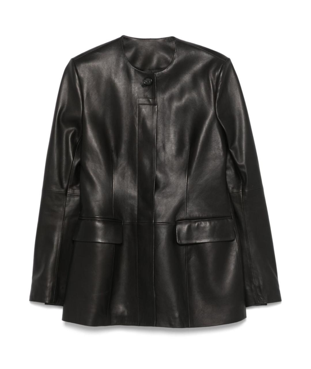 TOTEME Черный кожаный жакет/пиджак, фото 1