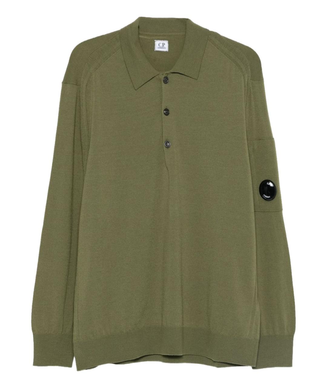 CP COMPANY Зеленый шерстяной джемпер / свитер, фото 1